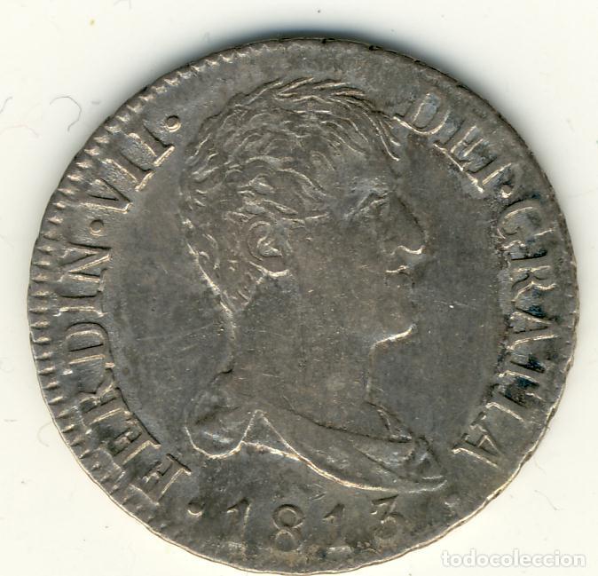 Monedas de Espa&ntilde;a: FERNANDO VII - 2 REALES 1813 I.G. (MADRID)