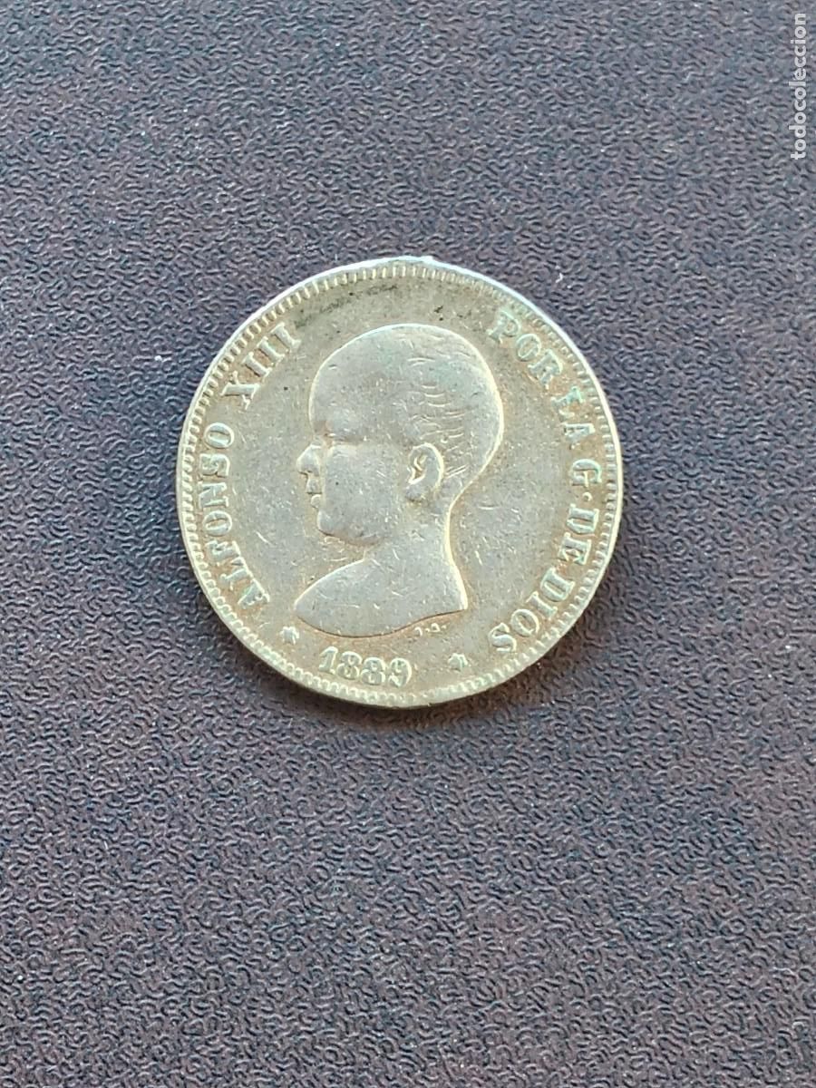 Monedas de Espa&ntilde;a: MONEDA DE 2 PESETAS DE ALFONSO XIII DEL A&Ntilde;O 1889*----.MP M..DE PLATA.