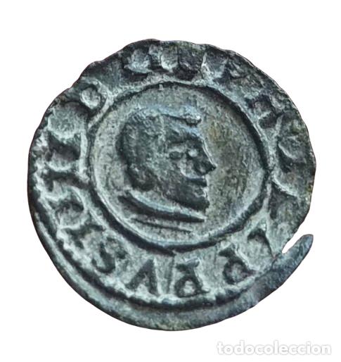 Monedas de Espa&ntilde;a: Felipe IV Cuenca CA. 2 maraved&iacute;s 1664. Mismo ejamplar Jarabo&Sanahuga M.223