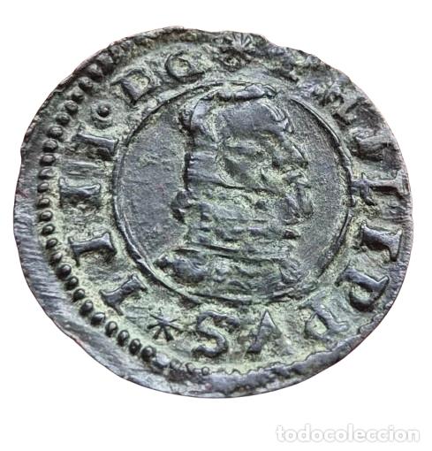 Monedas de Espa&ntilde;a: Felipe IV Madrid Y. MD hacia abajo. 8 maravedis 1662