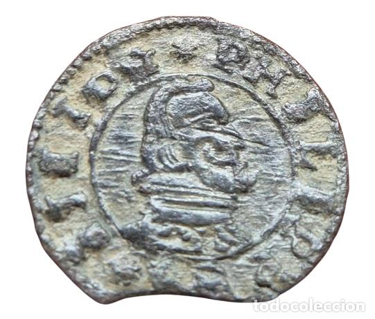 Monedas de Espa&ntilde;a: Felipe IV Madrid Y. MD hacia arriba. 8 maravedis 1662