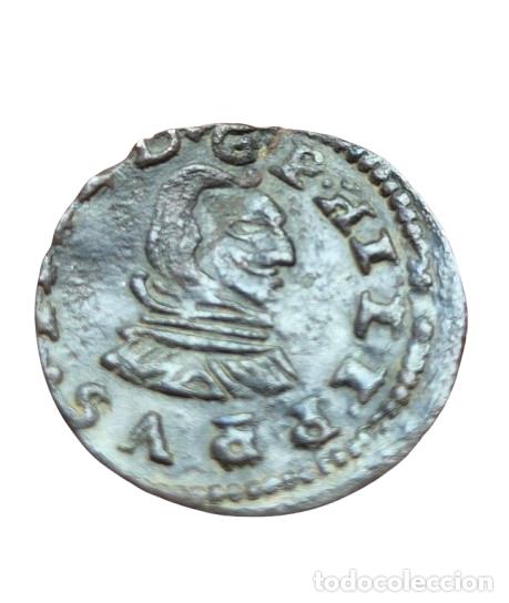 Monedas de Espa&ntilde;a: Felipe IV Madrid Y. MD bajo escudo. 8 maravedis 1662