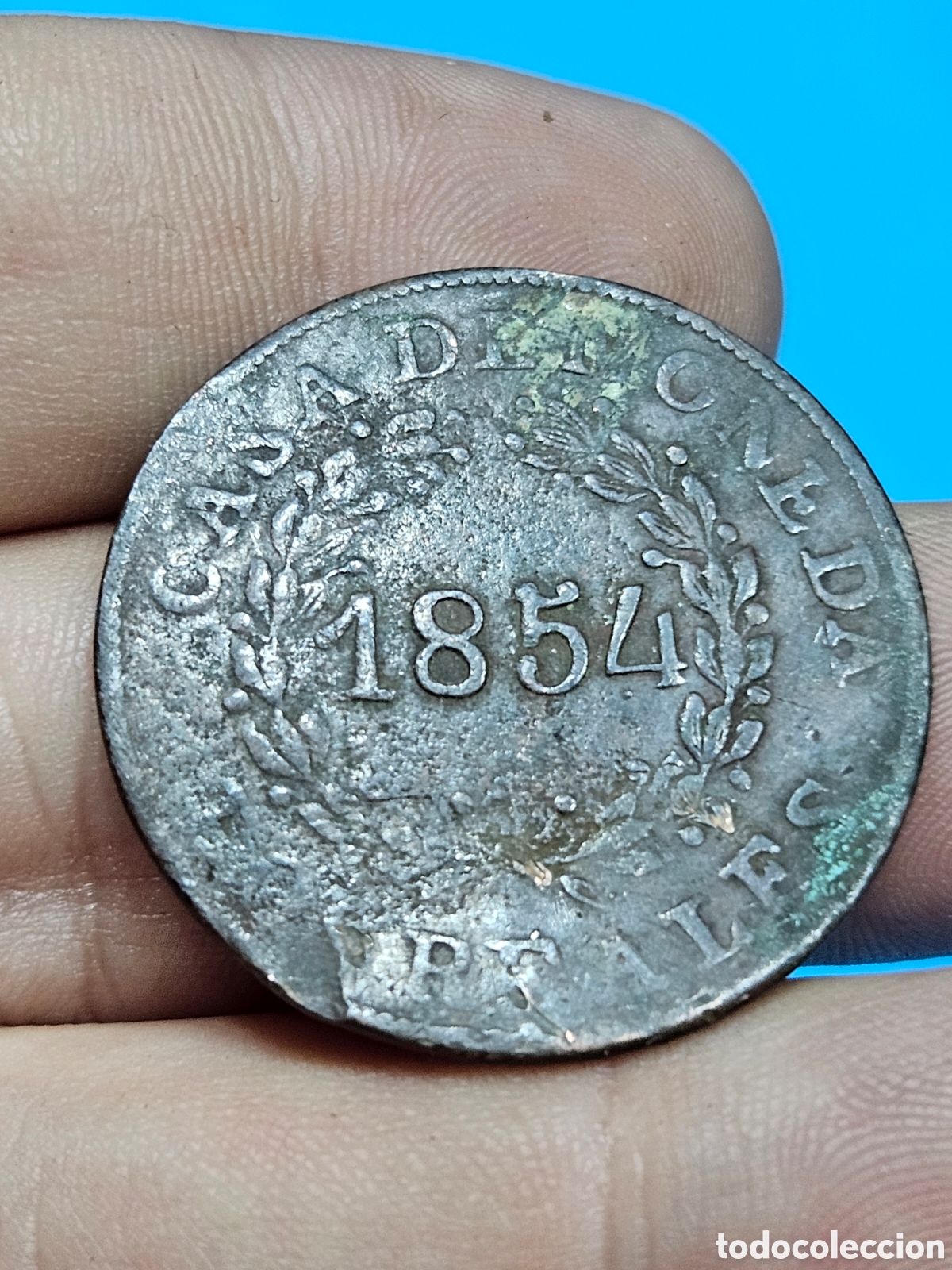 Monete da Spagna: MONEDA DE 2 REALES 1854