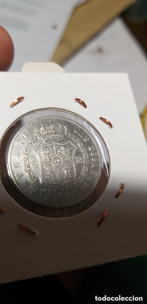 Monedas de Espa&ntilde;a: ESPECTACULAR MONEDA 4 REALES MADRID ISABEL II PLATA 1848