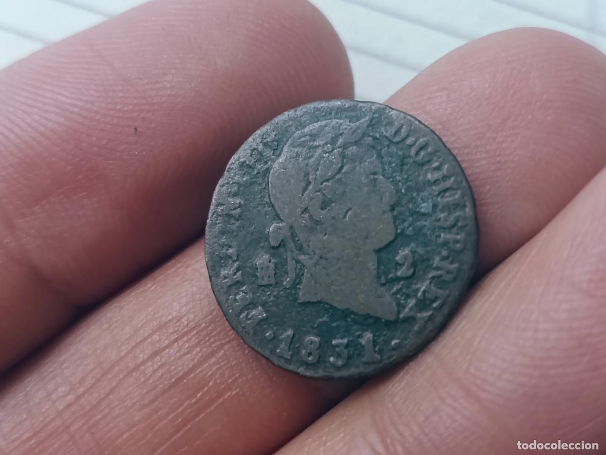 Monedas de Espa&ntilde;a: 2 maravedis de 1831 Fernando VII