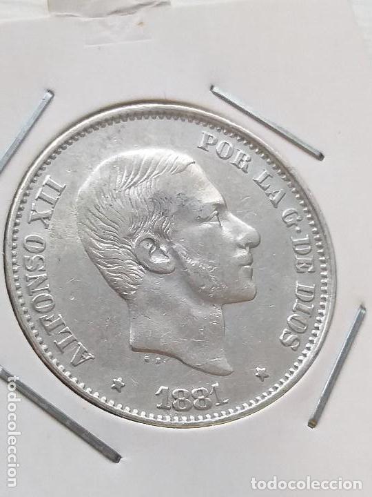 Monete da Spagna: 50 CENTAVOS DE PESO FILIPINAS ALFONSO XII 1881 PRECIOSA