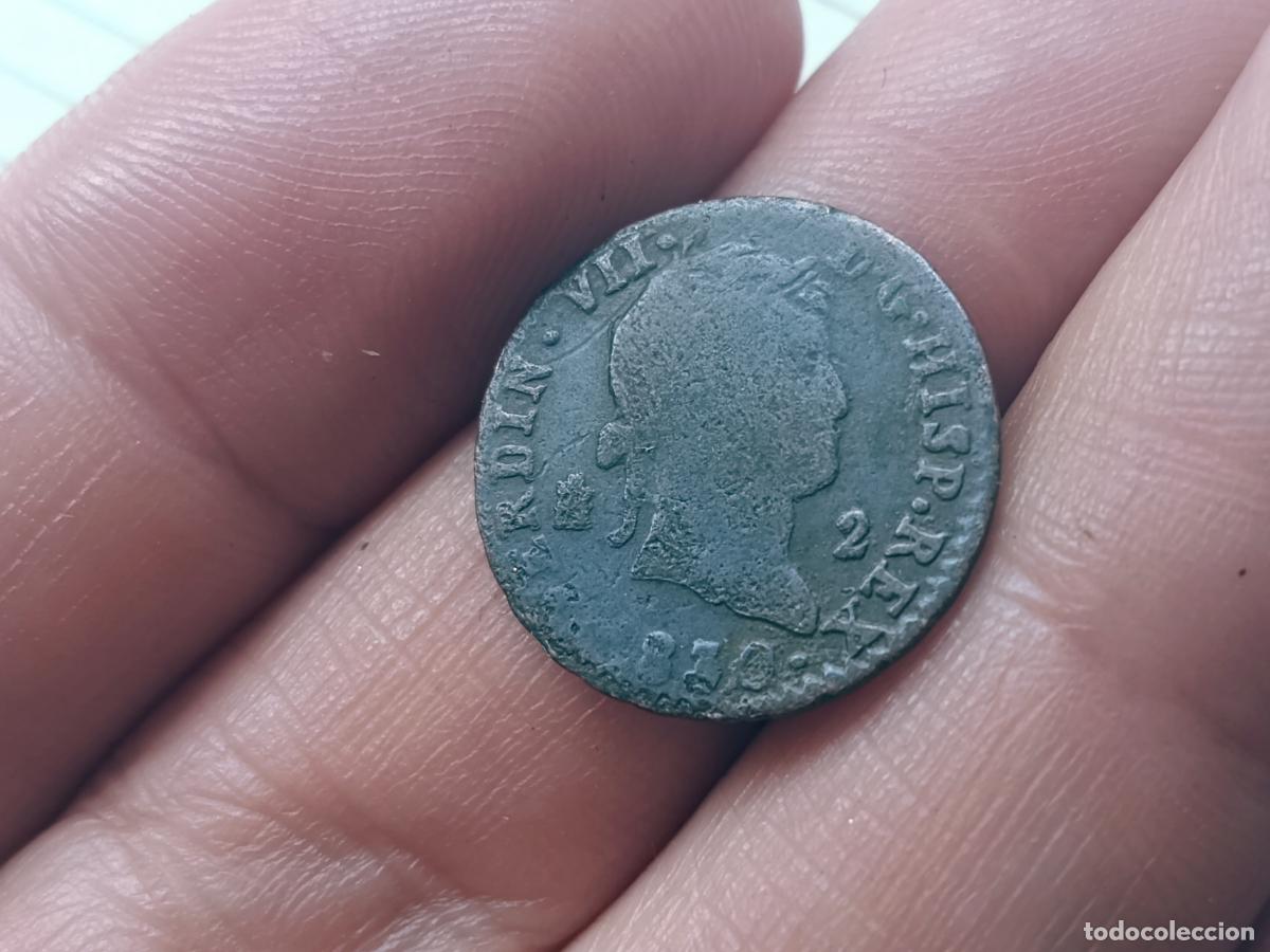 Monedas de Espa&ntilde;a: 2 maravedis de 1830 Fernando VII