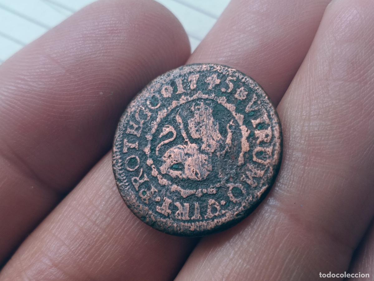 Monedas de Espa&ntilde;a: 2 maravedis de 1745 Felipe V