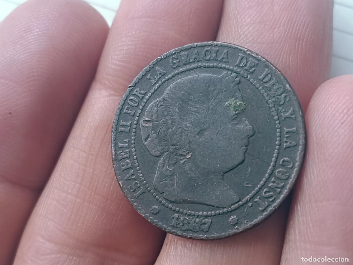 Monedas de Espa&ntilde;a: 2.5 c&eacute;ntimos Isabel II a&ntilde;o 1867