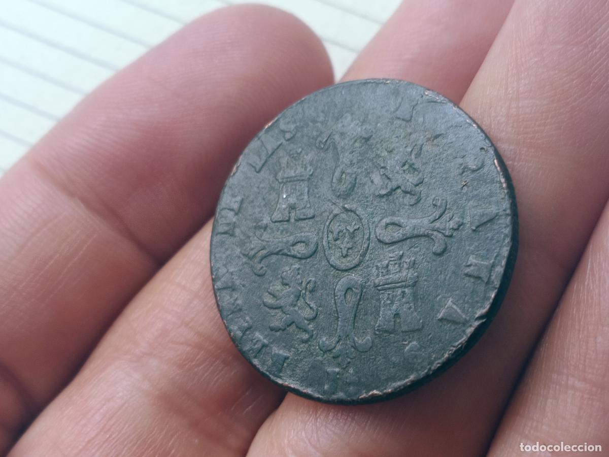 Monedas de Espa&ntilde;a: 8 maravedis de 1843 Isabel II - Foto 2