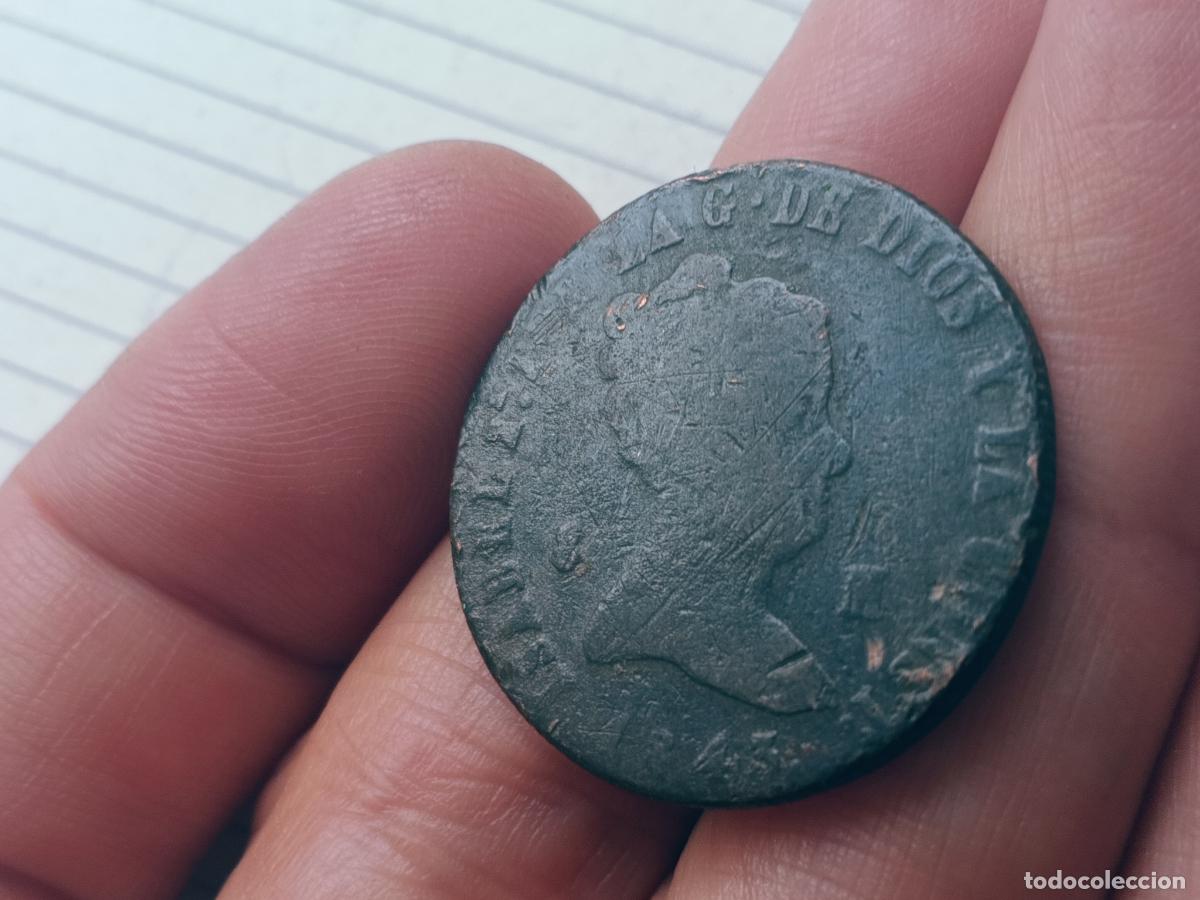 Monedas de Espa&ntilde;a: 8 maravedis de 1843 Isabel II