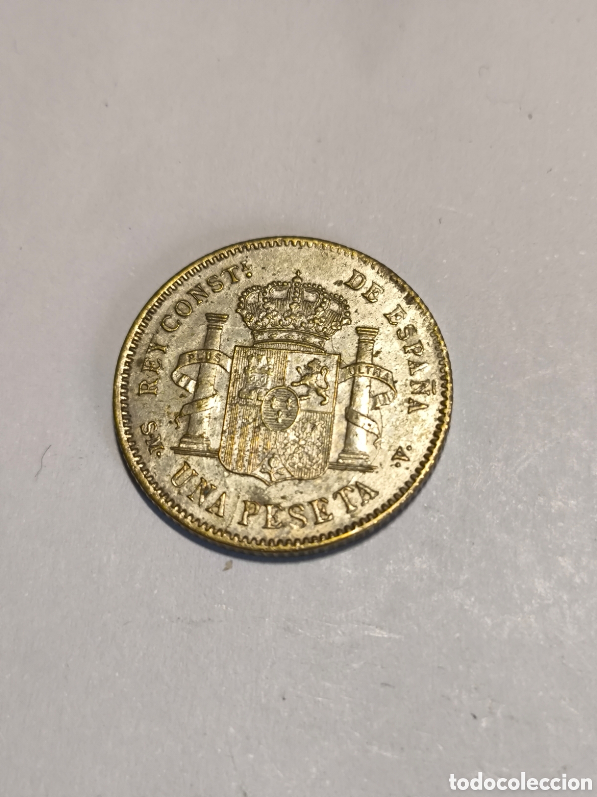 Monedas de Espa&ntilde;a: 1 Pta Espa&ntilde;a Alfonso XIII MS V 1902 Falsa de &Eacute;poca