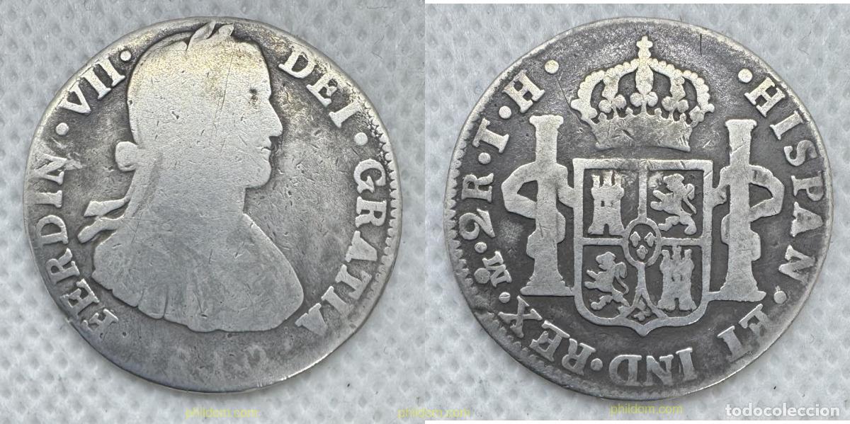 Monedas de Espa&ntilde;a: 5179 ESPA&Ntilde;A 1810 FERNANDO VII 2 REALES 1810 MEXICO TH
