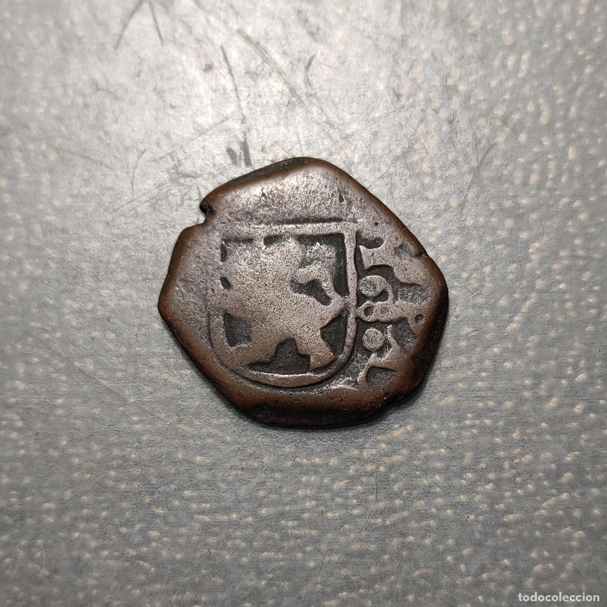 Monedas de Espa&ntilde;a: ESPA&Ntilde;A LA CORU&Ntilde;A CARLOS II 2 MARAVEDIS 1680