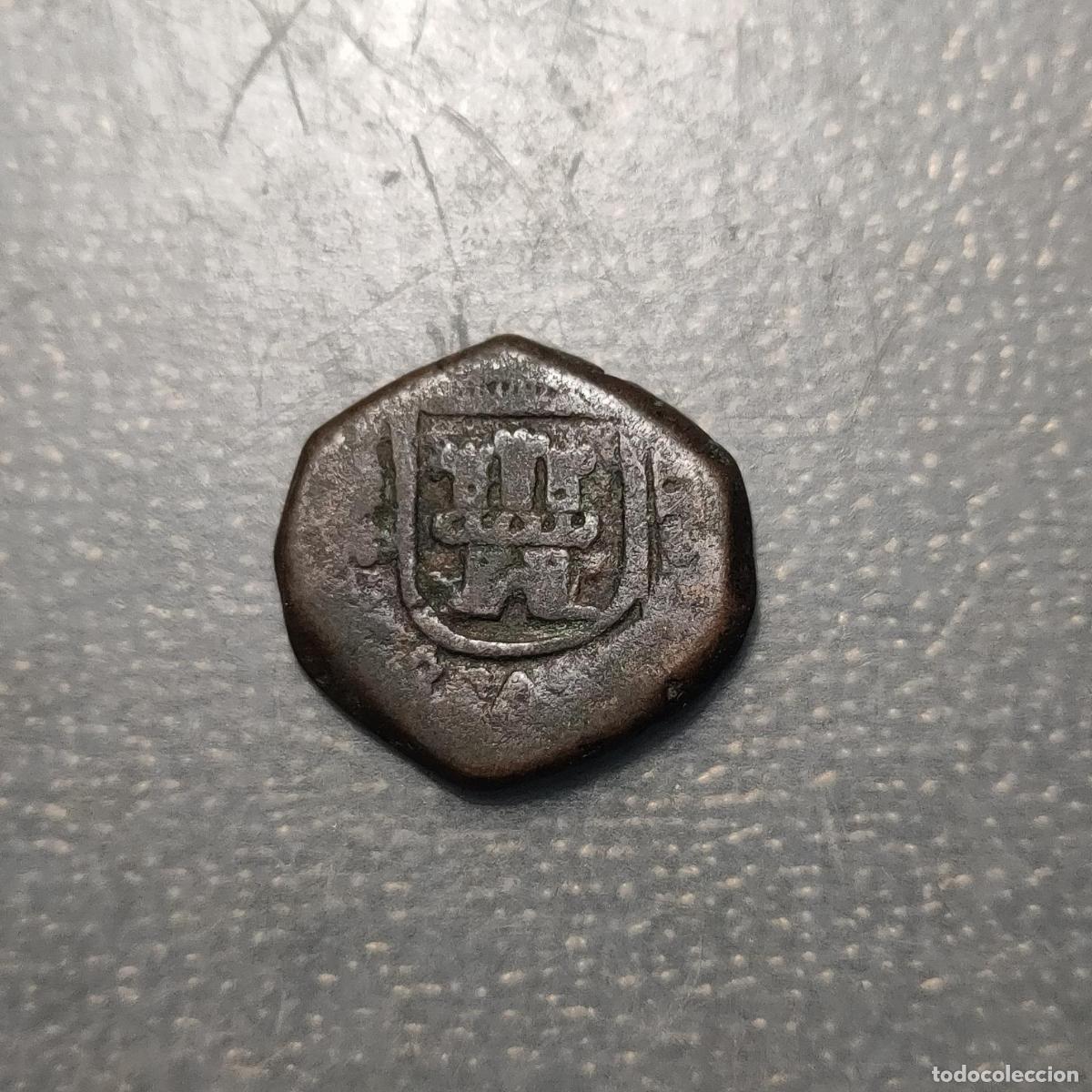 Monedas de Espa&ntilde;a: ESPA&Ntilde;A LINARES CARLOS II 2 MARAVEDIS 1693