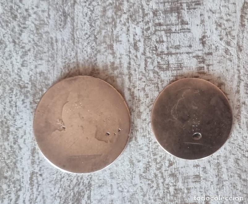 Monedas de Espa&ntilde;a: 2 MONEDAS DE ESPA&Ntilde;A GOBIERNO PROVISIONAL - 1870 - Foto 1