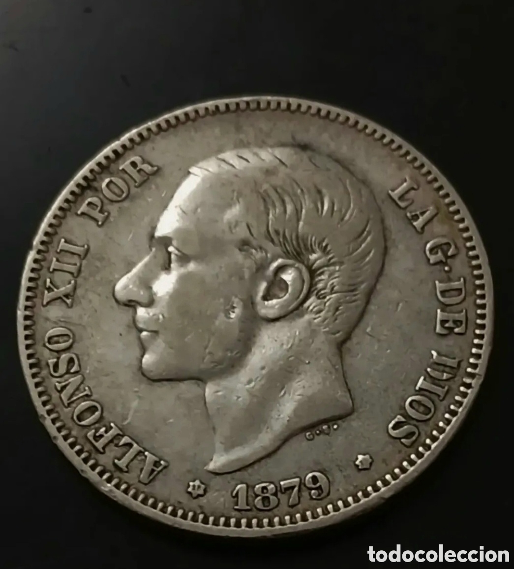 Monedas de Espa&ntilde;a: ESCASA MONEDA D&Eacute; DOS PESETAS DEL REY ALFONSO XII 1879*79