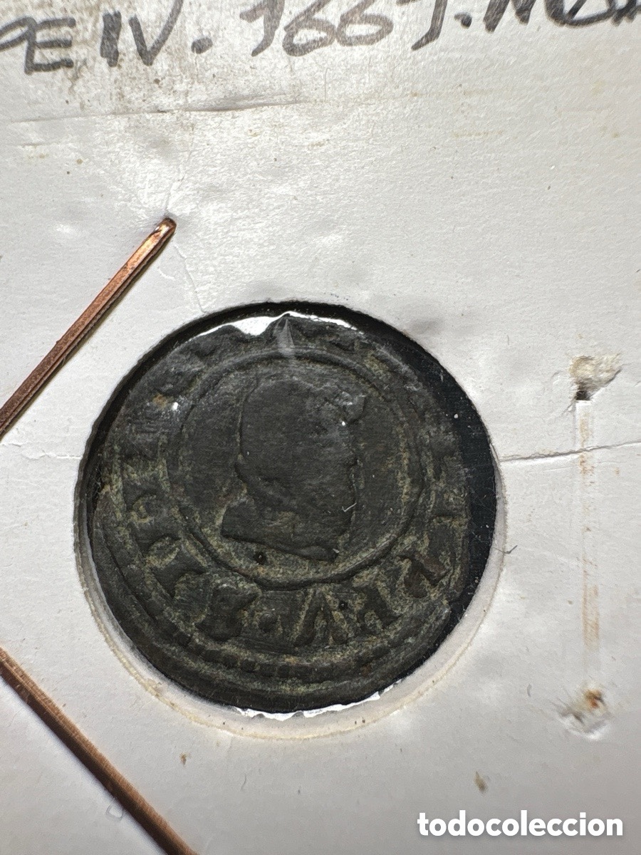 M&uuml;nzen von Spanien: Moneda 4 maraved&iacute;s Felipe IV 1669, Madrid, escasa (A3)