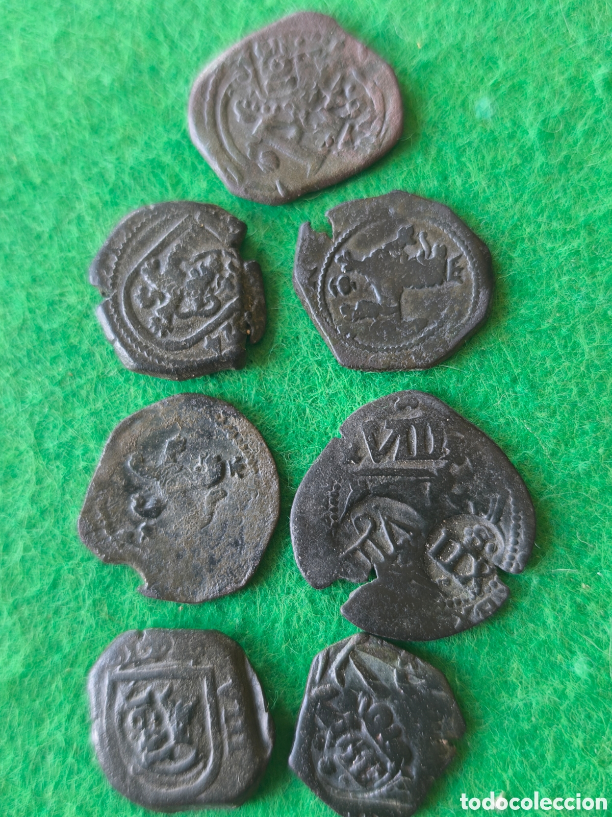 Monedas de Espa&ntilde;a: Lote Austrias recortados varias fechas