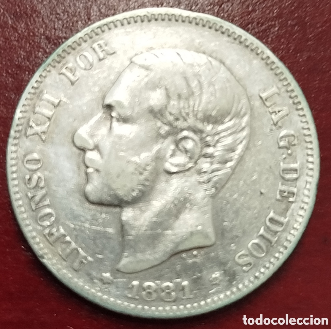 Monedas de Espa&ntilde;a: Espa&ntilde;a 2 pesetas 1881 *81 EBC
