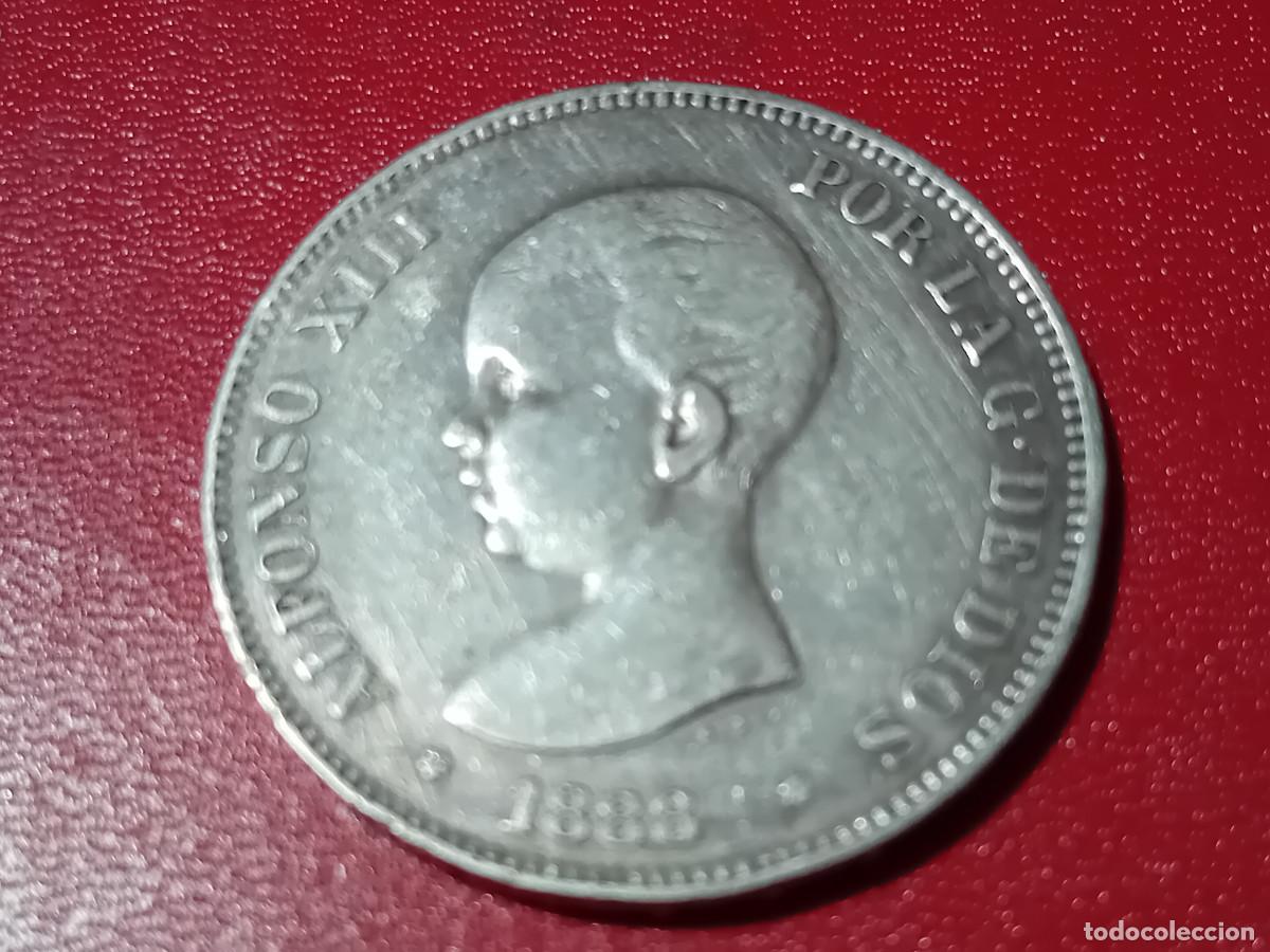 Monedas de Espa&ntilde;a: ESPA&Ntilde;A 5 PESETAS 1888 *1888, PLATA