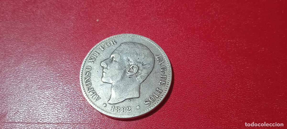 Monedas de Espa&ntilde;a: ESPA&Ntilde;A 5 PESETAS 1882, PLATA