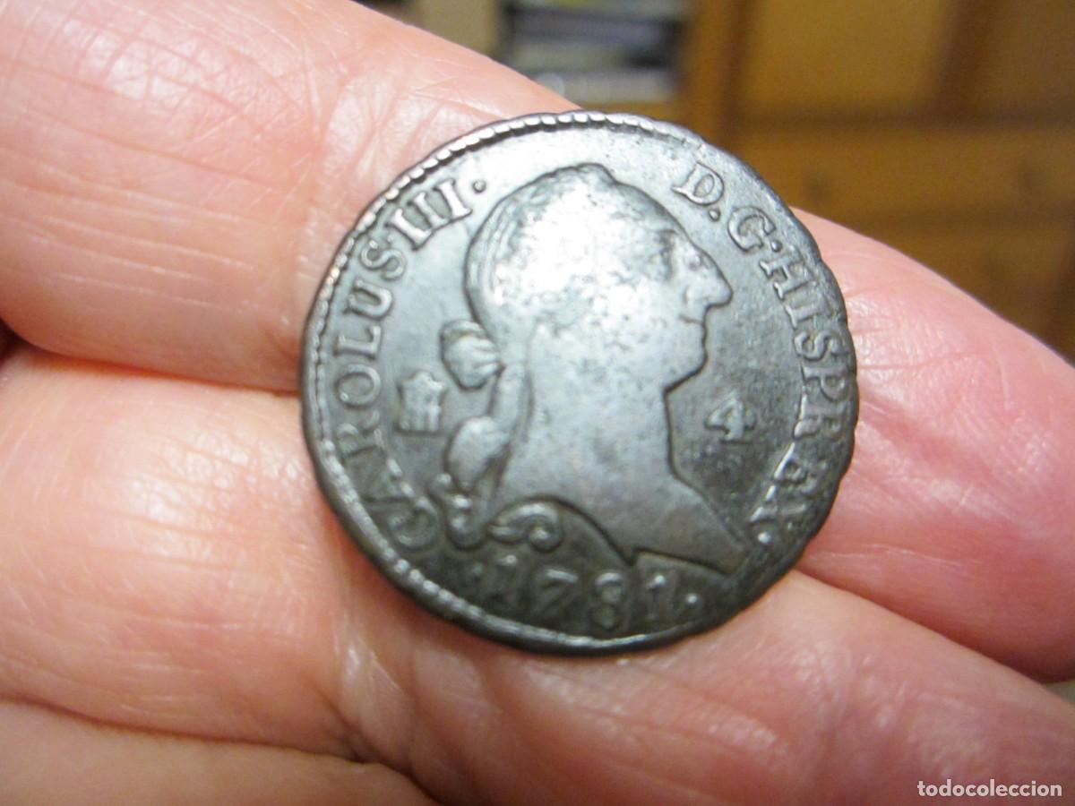 M&uuml;nzen von Spanien: MONEDA DE 4 MARAVEDIS DE CARLOS III DE 1781 DE SEGOVIA