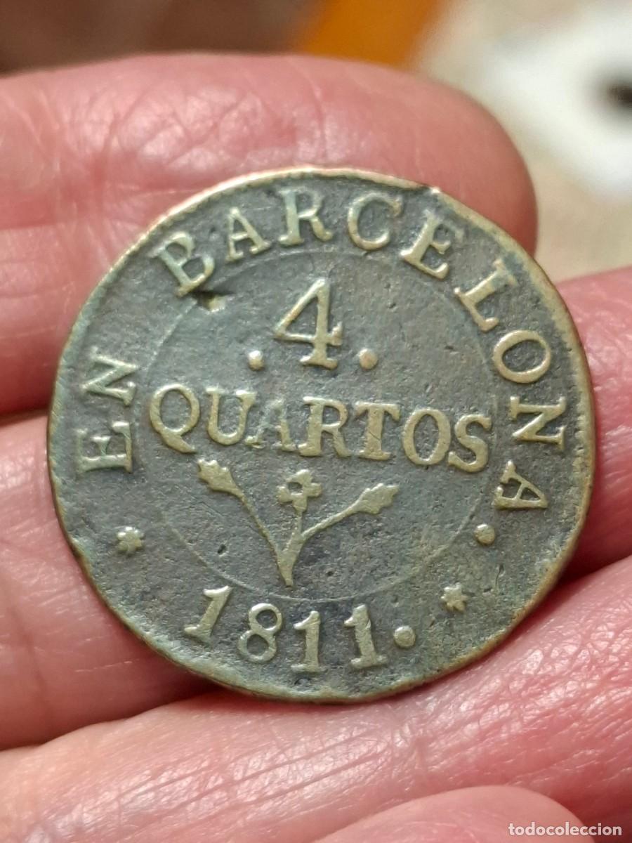 Monnaies d'Espagne: MONEDA DE 4/4 DE LA OCUPACI&Oacute;N NAPOLEONICA DE CATALU&Ntilde;A DE 1811