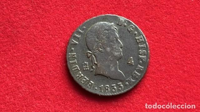 Monedas de Espa&ntilde;a: Fernando VII, 4 Maravedis, Segovia 1833, AC 188