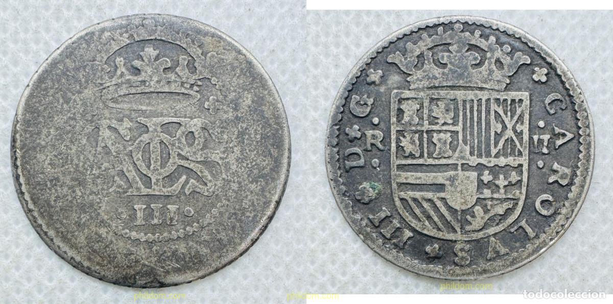 Monedas de Espa&ntilde;a: 5390 ESPA&Ntilde;A 1708 CARLOS III ARCHIDUQUE 2 REALES 1708