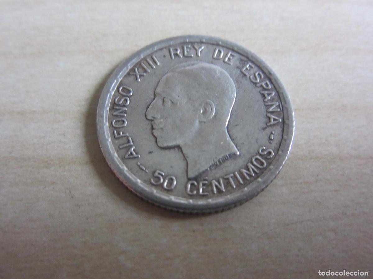 Monedas de Espa&ntilde;a: 50 c&eacute;ntimos de plata de Alfonso XIII Fechado 1926