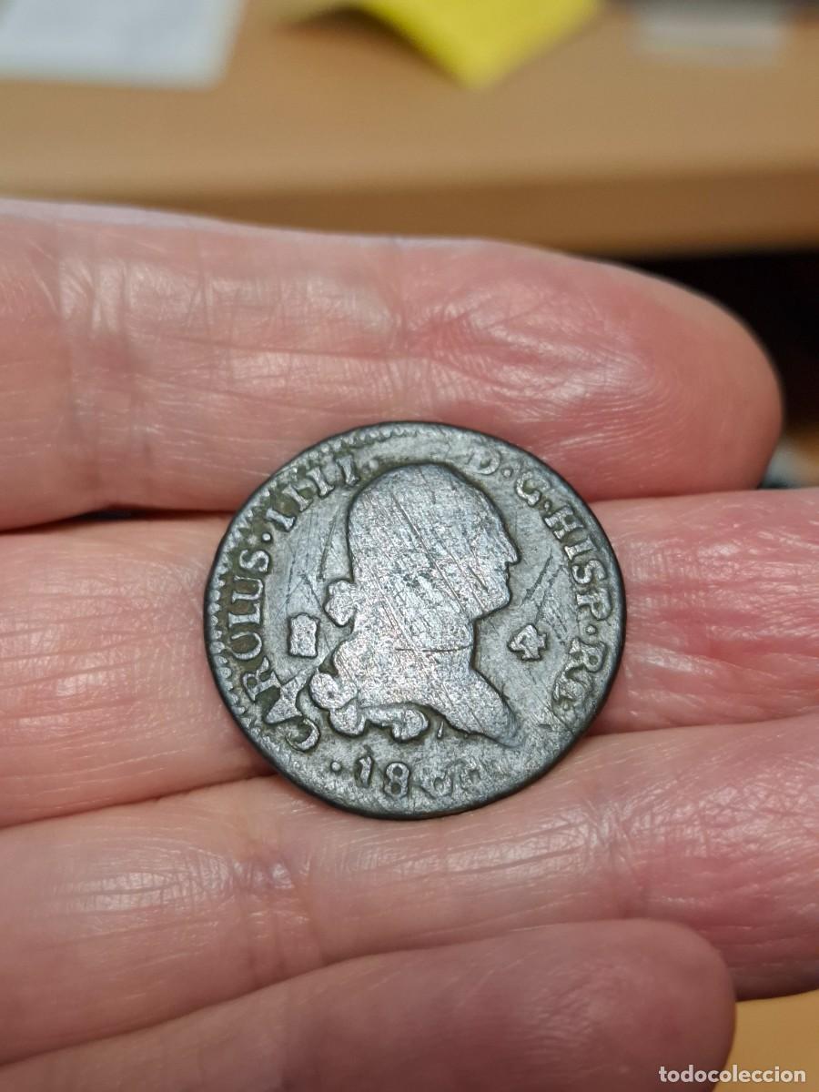 Monedas de Espa&ntilde;a: MONEDA DE 4 MARAVEDIS DE CARLOS IIII DE 1800 DE SEGOVIA