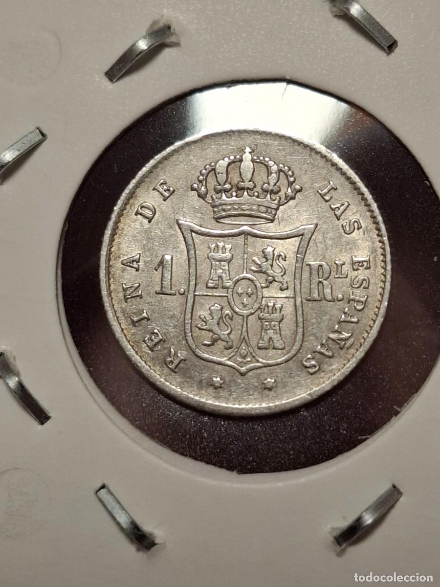 Monedas de Espa&ntilde;a: MONEDA DE 1 REAL DE ISABEL II DE 1852 DE MADRID - Foto 2