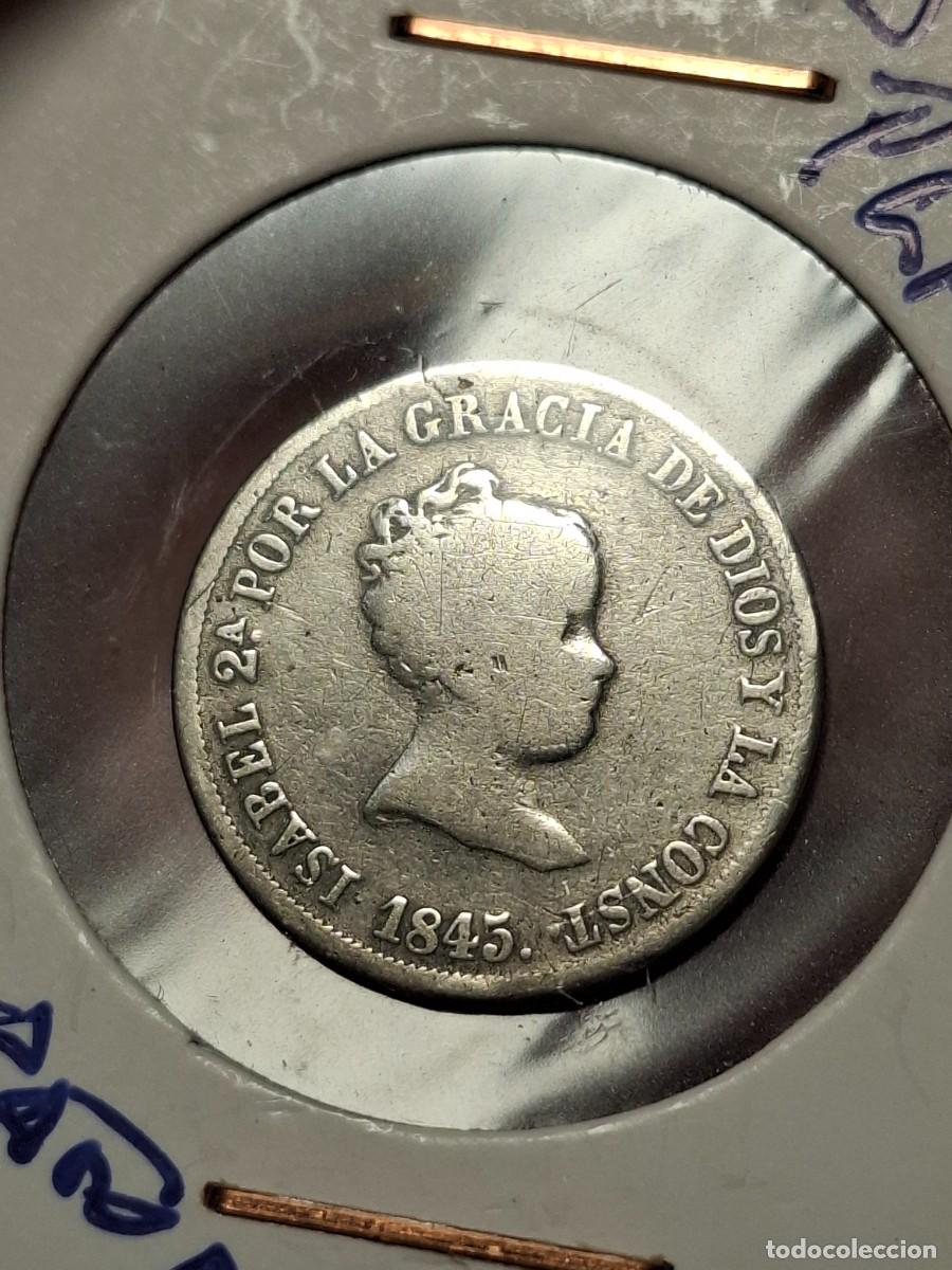 Monedas de Espa&ntilde;a: MONEDA DE 2 REALES DE ISABEL II DE 1845 DE MADRID
