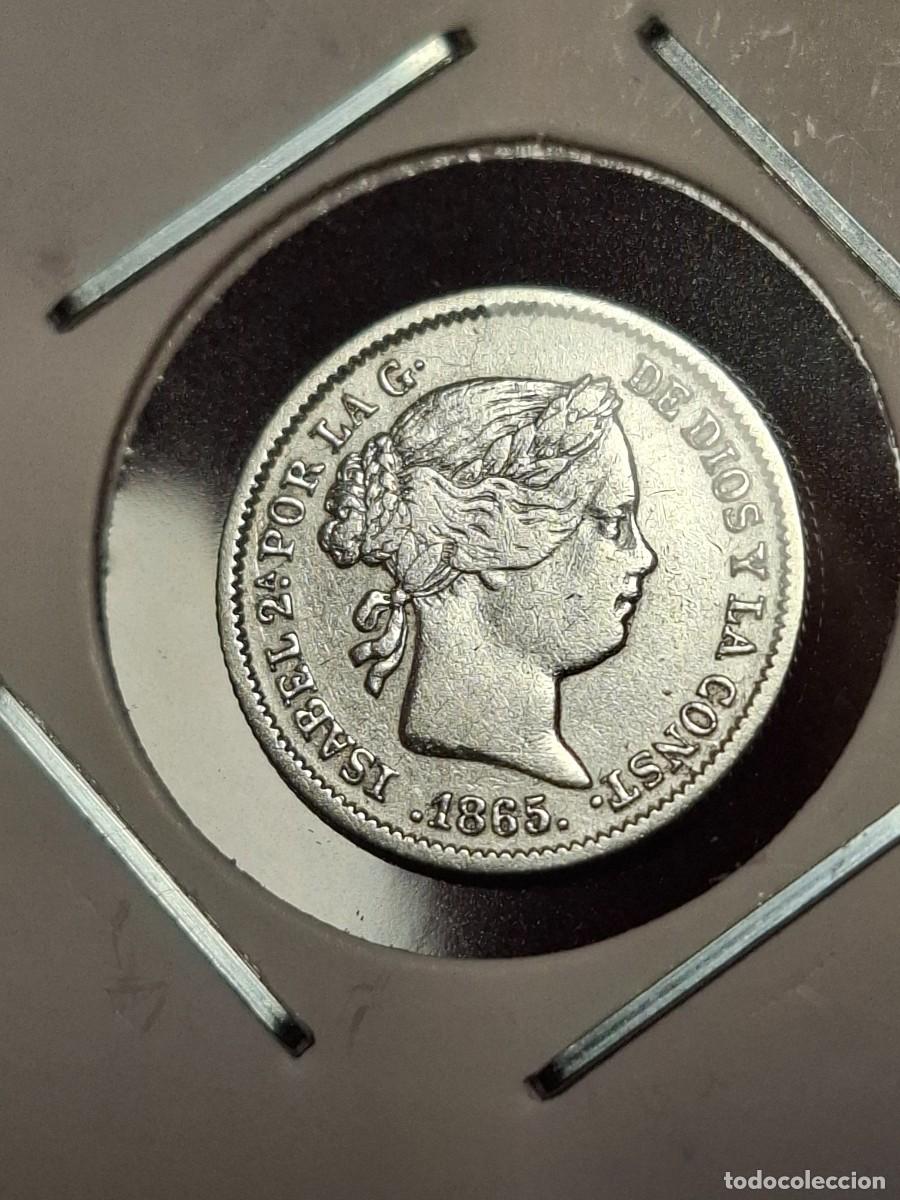 Monedas de Espa&ntilde;a: MONEDA DE 10 CENTIMOS DE ESCUDO DE ISABEL II DE 1865 DE SEVILLA. ESCASA