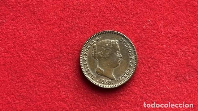 Monedas de Espa&ntilde;a: Isabel II 5 ctmos de real 1859, Segovia AC 164 EBC */ SC-