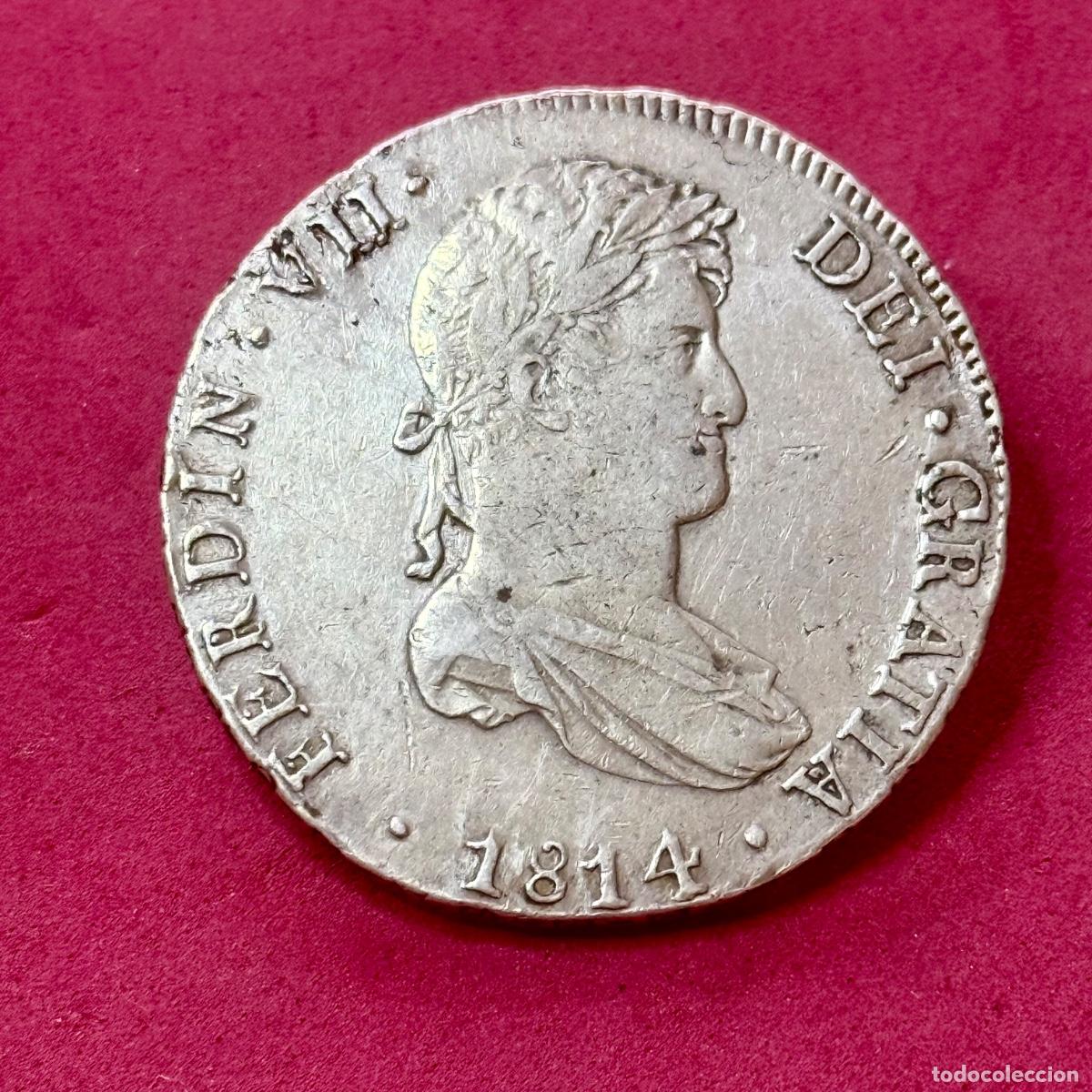 Monedas de Espa&ntilde;a: FERNANDO VII - 8 Reales - Lima 1814 - JP