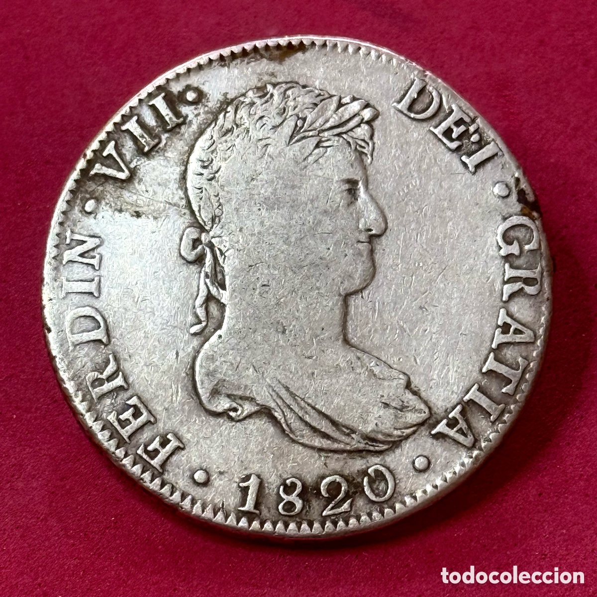 Monedas de Espa&ntilde;a: FERNANDO VII - 8 Reales - M&eacute;xico 1820 - JJ