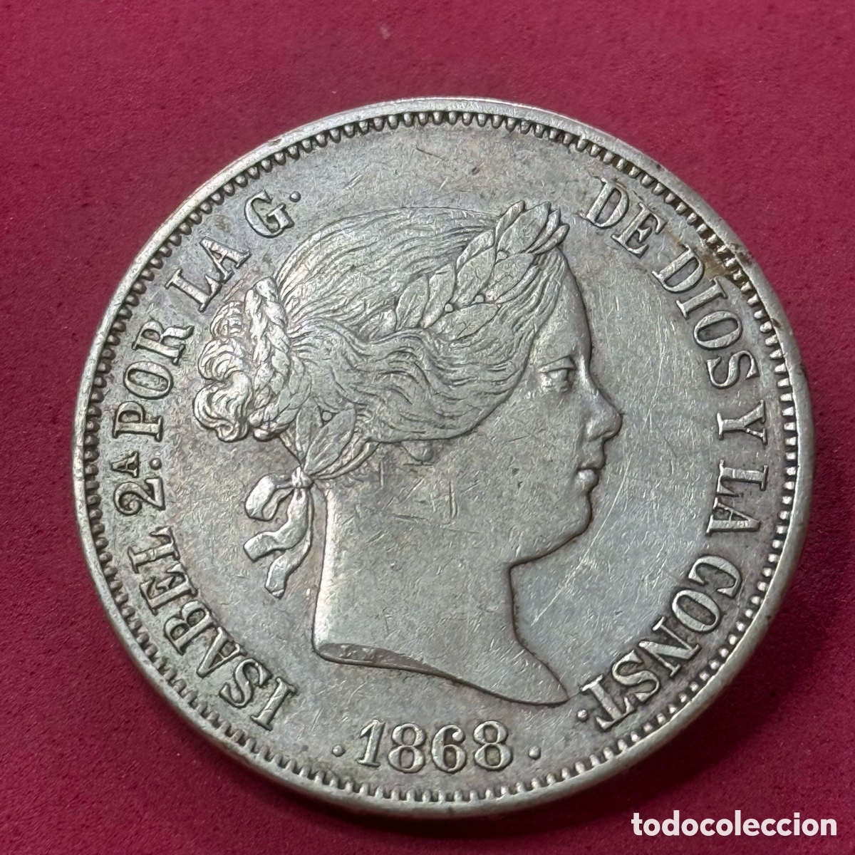 Monedas de Espa&ntilde;a: ISABEL II - 2 Escudos - 1868