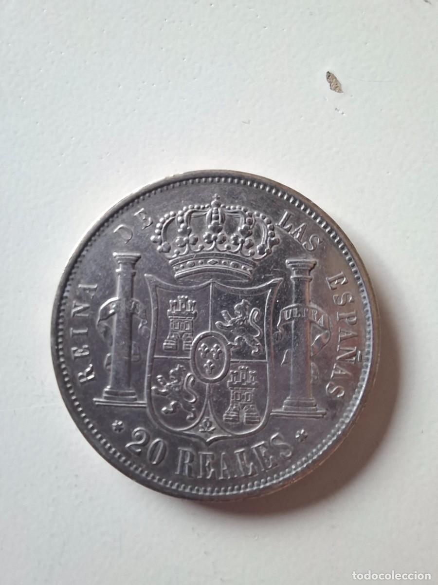 Monedas de Espa&ntilde;a: Moneda de plata - 20 Reales Isabel II 1864 Plata Madrid