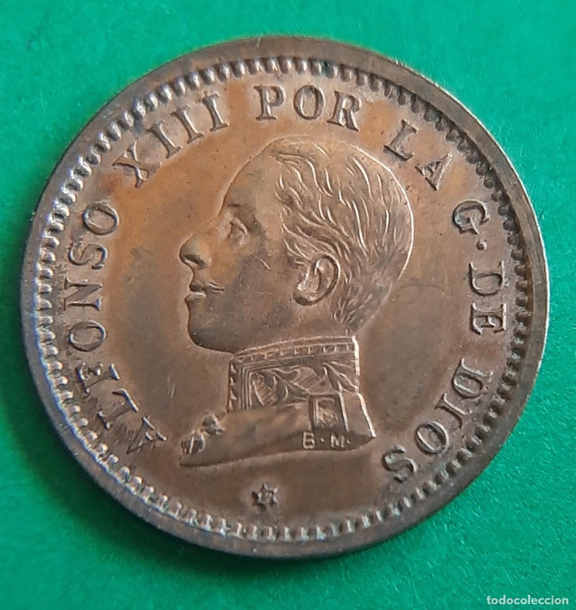 Coins of Spain: (ESPA&Ntilde;A)(1912*12 PC V) 2 C&Eacute;NTIMOS ALFONSO XIII