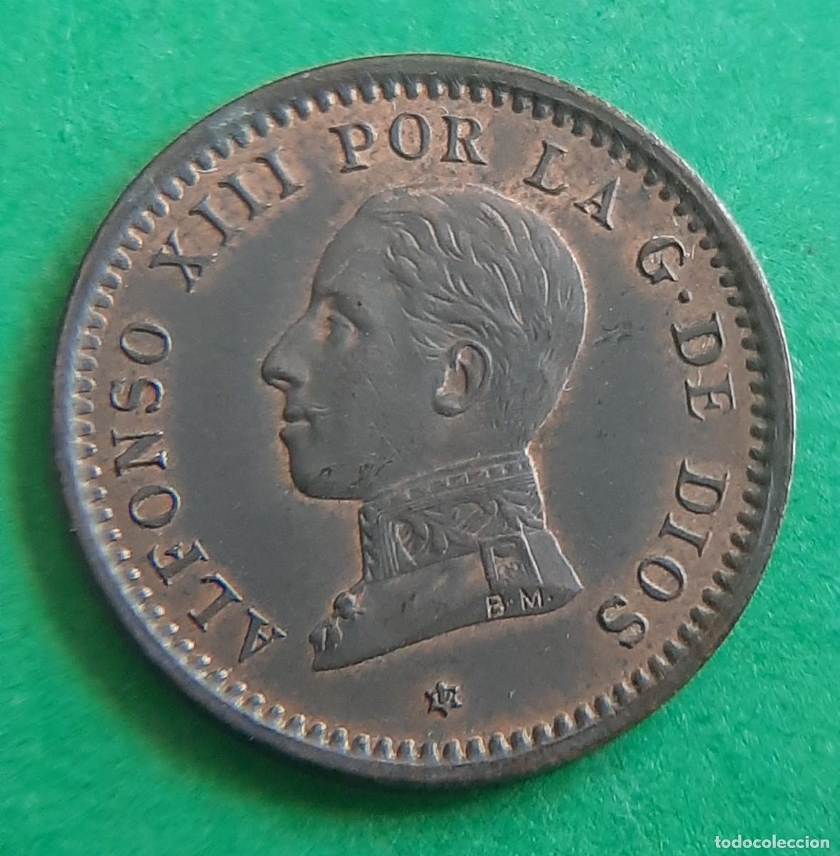 Moedas de Espanha: (ESPA&Ntilde;A)(1912*12 PC V) 2 C&Eacute;NTIMOS ALFONSO XIII