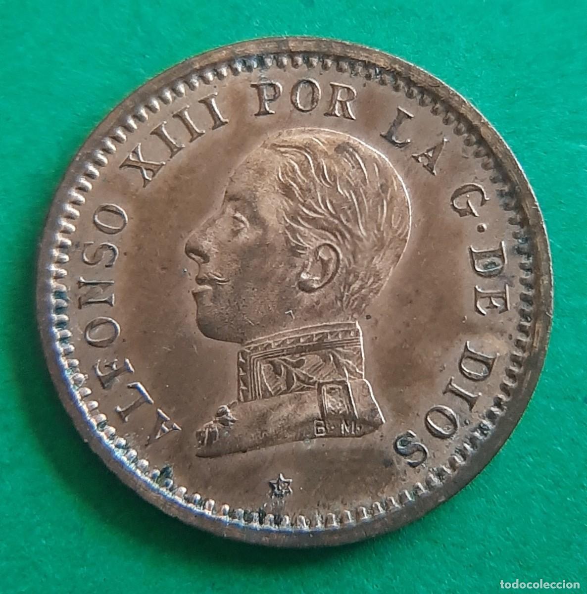 Monnaies d'Espagne: (ESPA&Ntilde;A)(1912*12 PC V) 2 C&Eacute;NTIMOS ALFONSO XIII