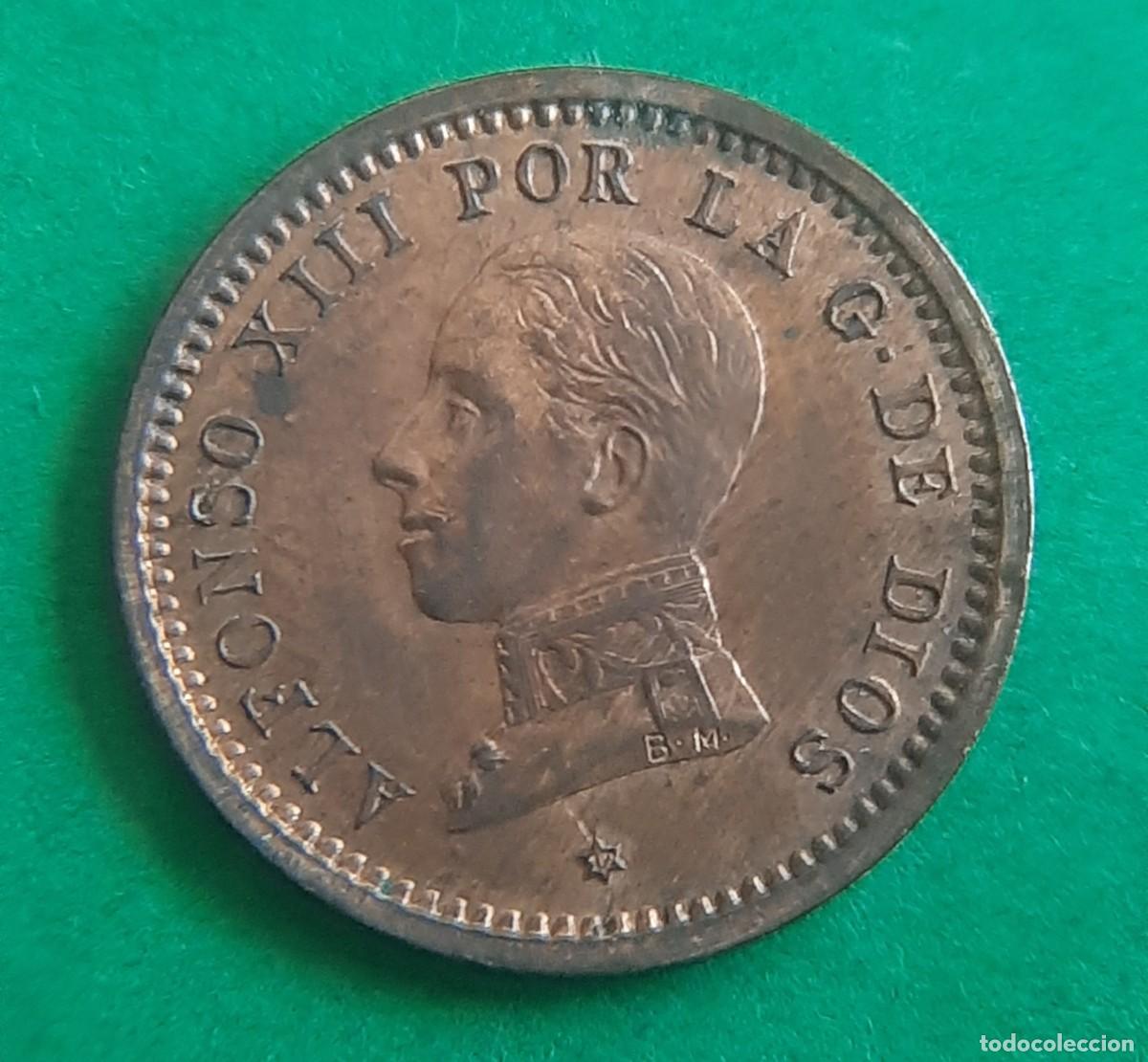 Moedas de Espanha: (ESPA&Ntilde;A)(1912*12 PC V) 2 C&Eacute;NTIMOS ALFONSO XIII