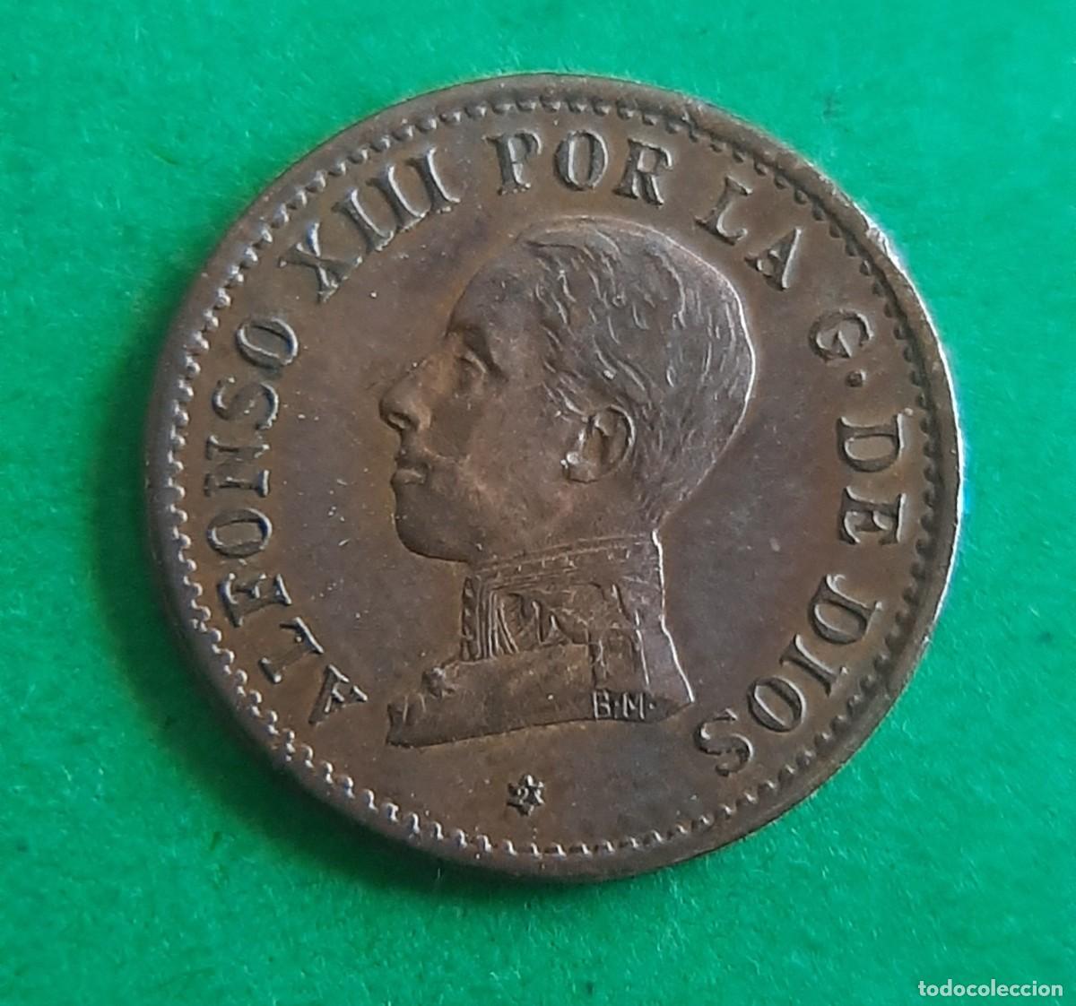 Coins of Spain: (ESPA&Ntilde;A)(1912* 2 PC V) 1 C&Eacute;NTIMO ALFONSO XIII