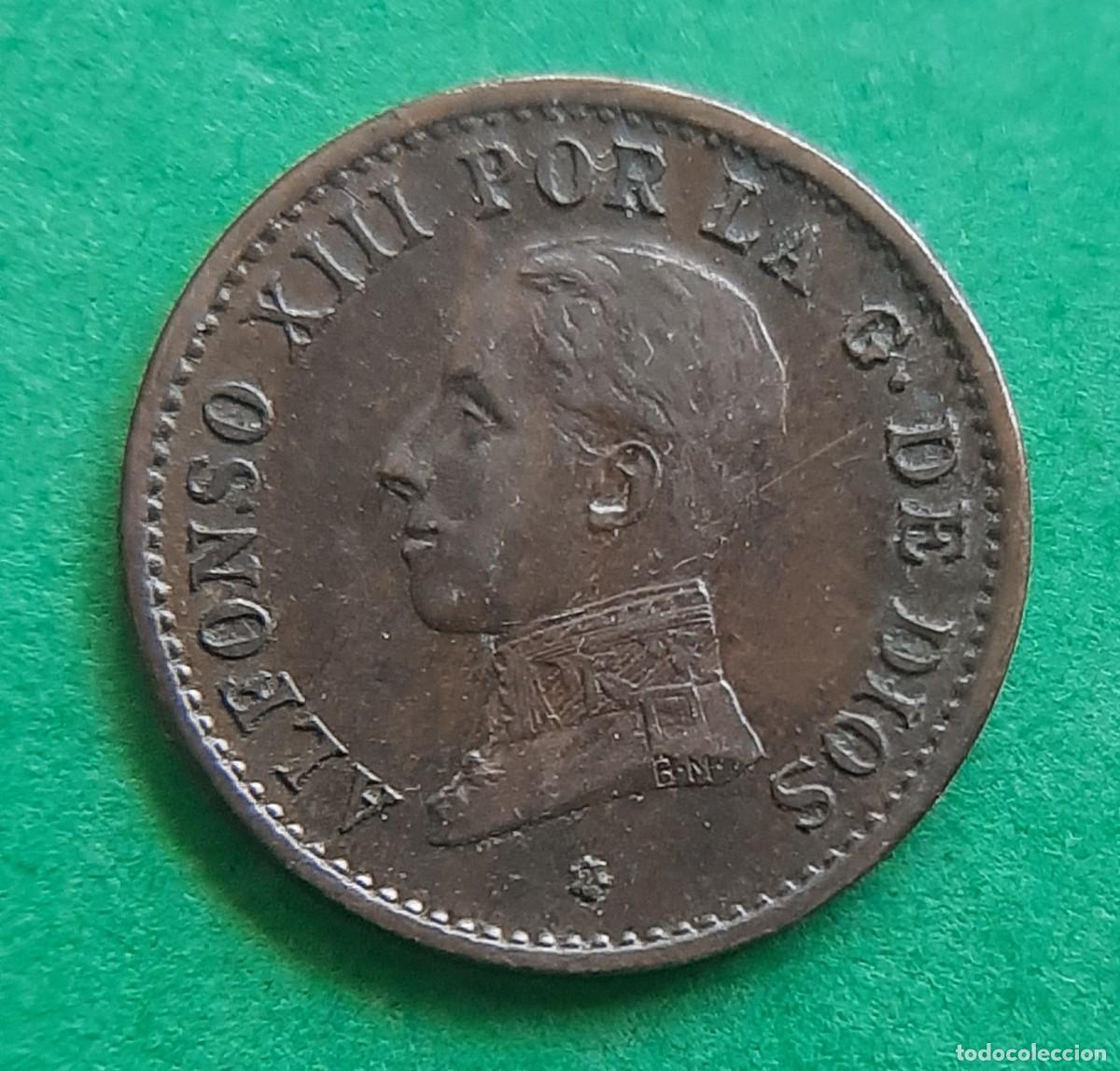 Monedas de Espa&ntilde;a: (ESPA&Ntilde;A)(1912* 2 PC V) 1 C&Eacute;NTIMO ALFONSO XIII - Foto 1