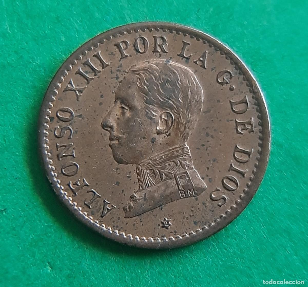 Monedas de Espa&ntilde;a: (ESPA&Ntilde;A)(1912* 2 PC V) 1 C&Eacute;NTIMO ALFONSO XIII - Foto 1