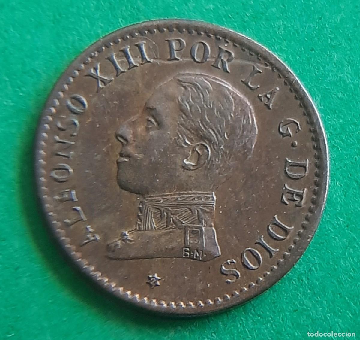 Monete da Spagna: (ESPA&Ntilde;A)(1912* 2 PC V) 1 C&Eacute;NTIMO ALFONSO XIII