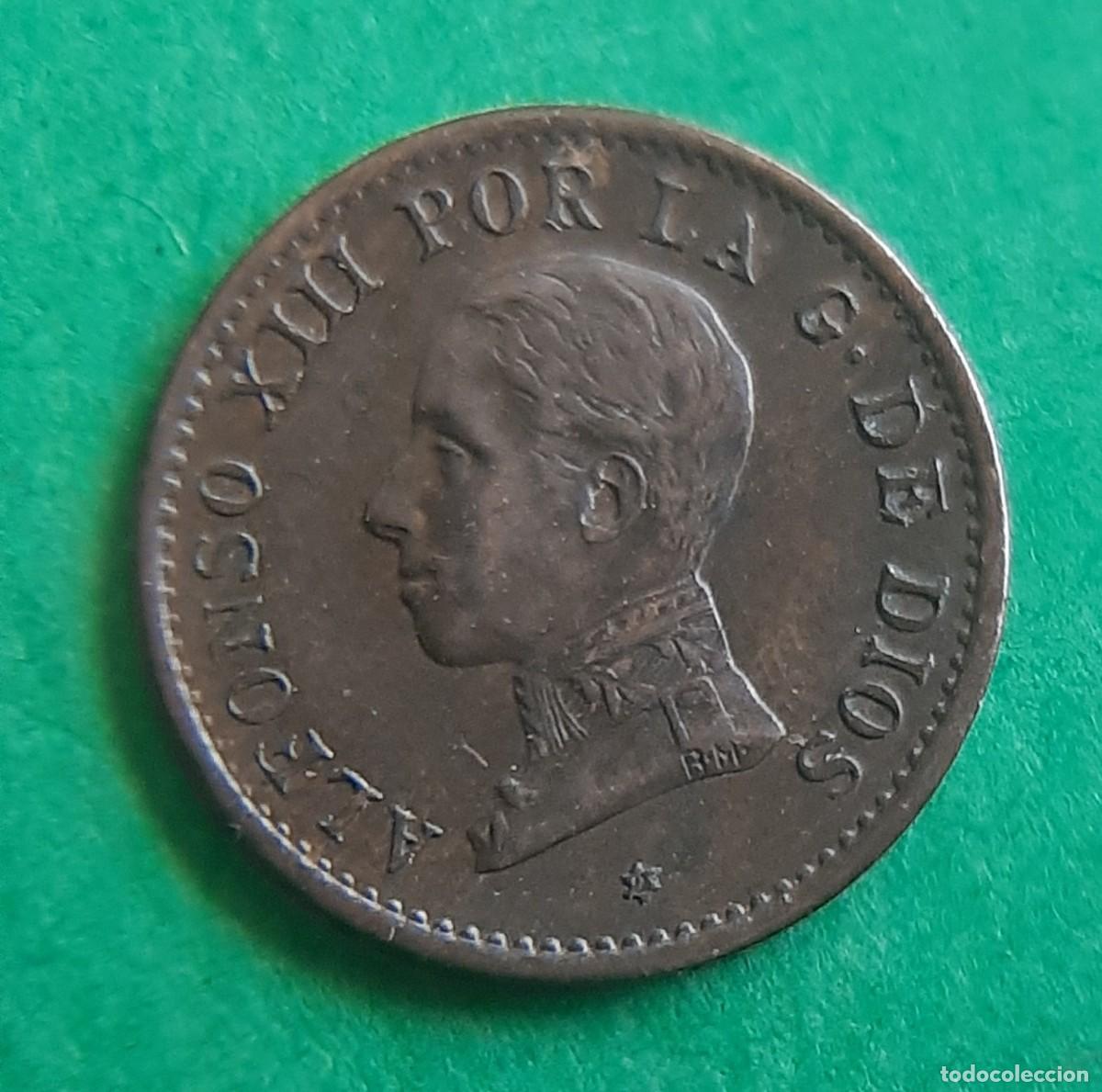 Monedas de Espa&ntilde;a: (ESPA&Ntilde;A)(1912* 2 PC V) 1 C&Eacute;NTIMO ALFONSO XIII - Foto 1