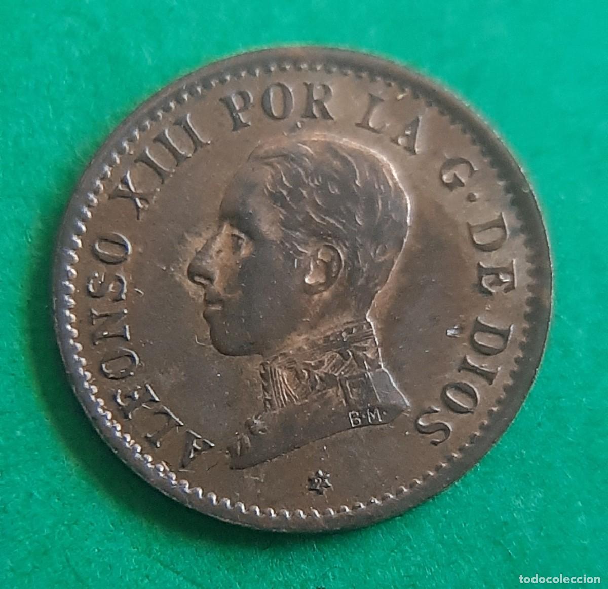 Monedas de Espa&ntilde;a: (ESPA&Ntilde;A)(1912* 2 PC V) 1 C&Eacute;NTIMO ALFONSO XIII